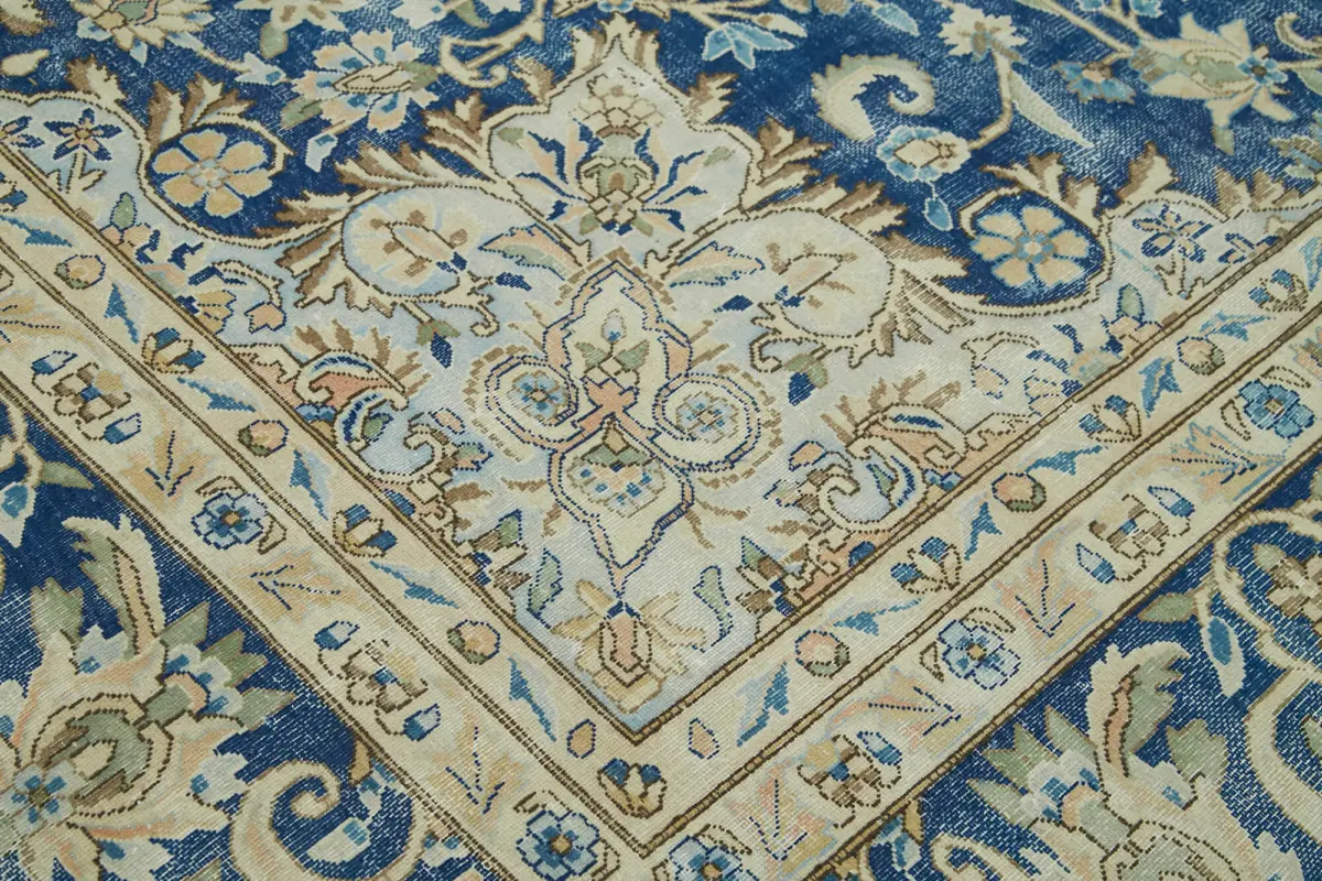 Katar Eskitme Bej Pamuk Üzerine Yün El Dokuma Halı-290x410 - Görsel 10