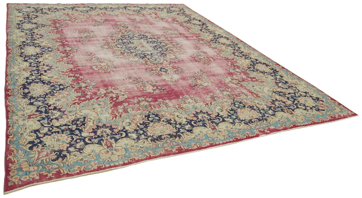 Katar Eskitme Bej Pamuk Üzerine Yün El Dokuma Halı-297x400 - Görsel 2