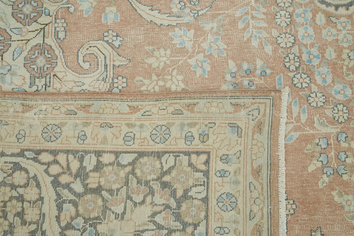 Katar Eskitme Bej Pamuk Üzerine Yün El Dokuma Halı-290x390 - Görsel 7