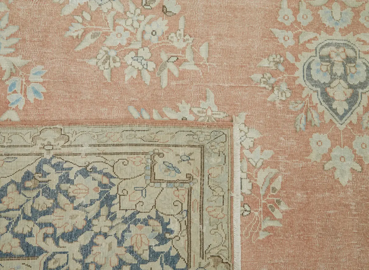 Katar Eskitme Bej Pamuk Üzerine Yün El Dokuma Halı-293x416 - Görsel 7