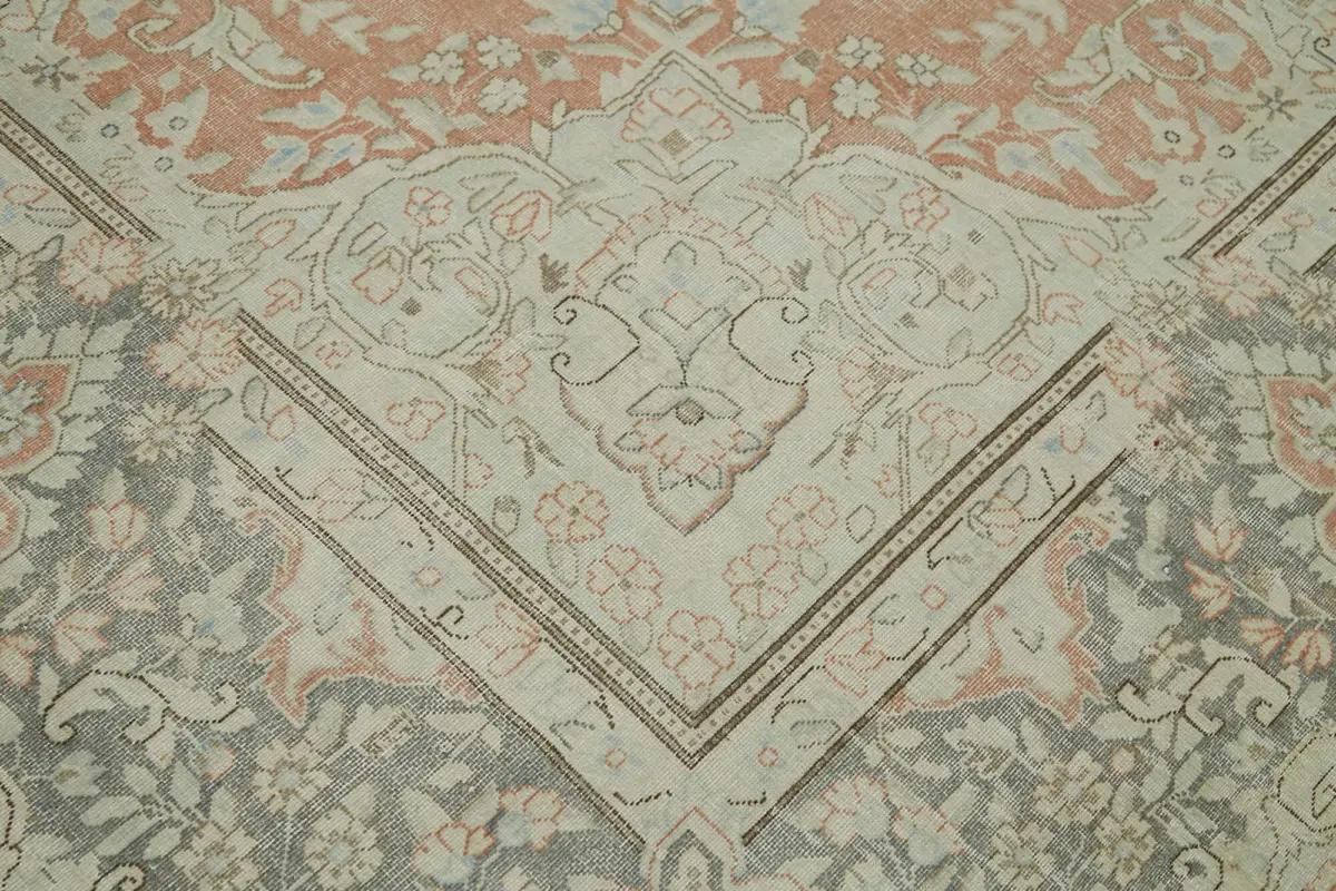 Katar Eskitme Bej Pamuk Üzerine Yün El Dokuma Halı-293x416 - Görsel 10