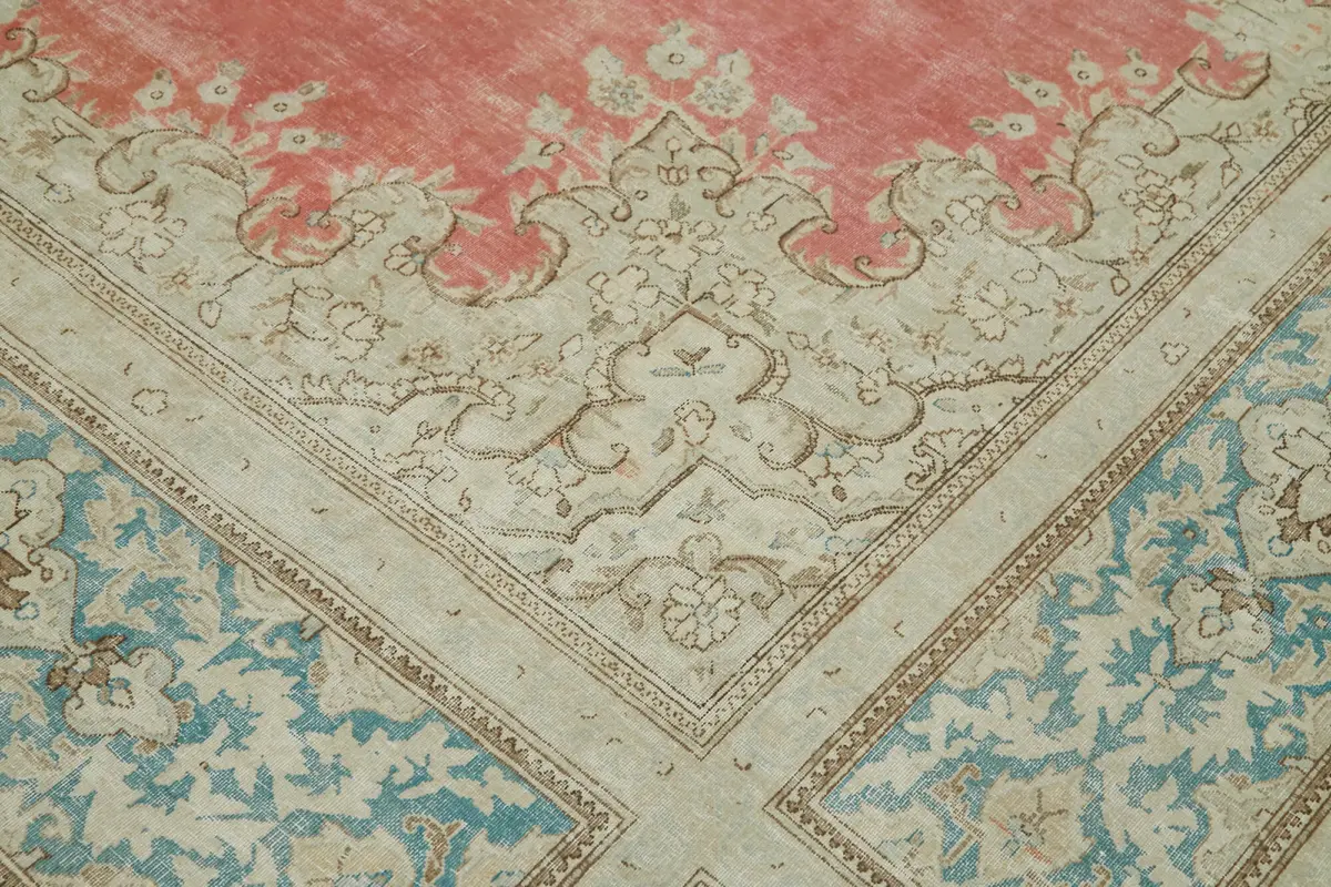 Katar Eskitme Bej Pamuk Üzerine Yün El Dokuma Halı-294x404 - Görsel 10