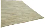 Kendir Çizgili Bej Kenevir İpinden El Dokuma Kilim-246x360 - Görsel 2