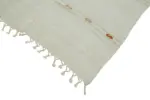 Kendir Çizgili Beyaz Kenevir İpinden El Dokuma Kilim-185x468 - Görsel 4