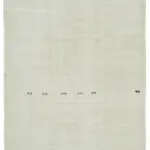 Kendir Çizgili Beyaz Kenevir İpinden El Dokuma Kilim-190x458