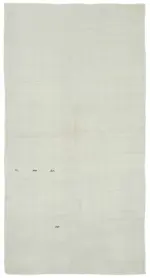 Kendir Çizgili Beyaz Kenevir İpinden El Dokuma Kilim-196x370