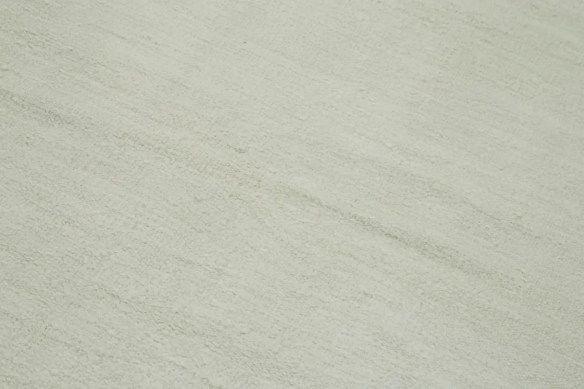 Kendir Çizgili Beyaz Kenevir İpinden El Dokuma Kilim-196x370 - Görsel 5