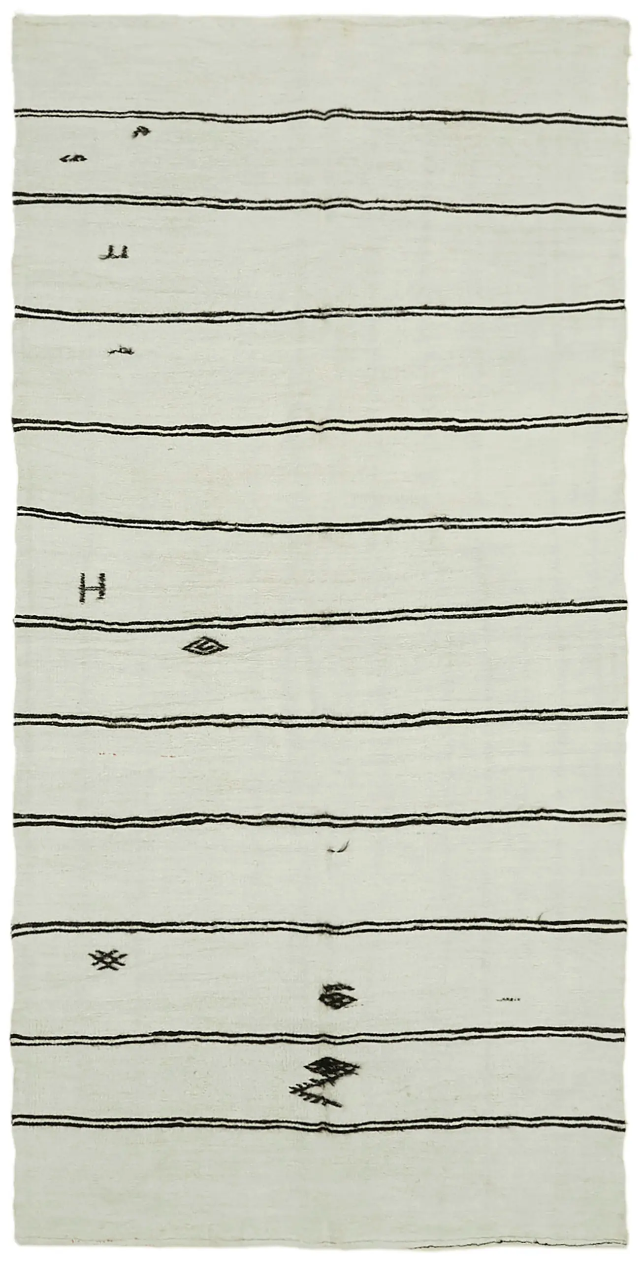 Rc_41966_0_White_Hemp_Area_Kilim_Rug Kendir Çizgili Beyaz Kenevir İpinden El Dokuma Kilim-183x366 - Görsel 1