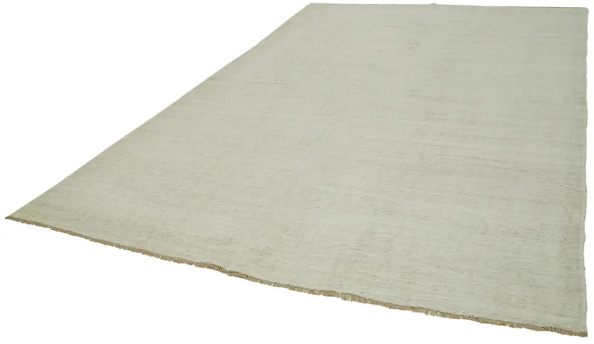 Kendir Çizgili Beyaz Kenevir İpinden El Dokuma Kilim-240x345 - Görsel 3