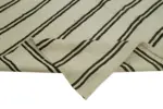 Kendir Çizgili Bej Kenevir İpinden El Dokuma Kilim-212x350 - Görsel 6