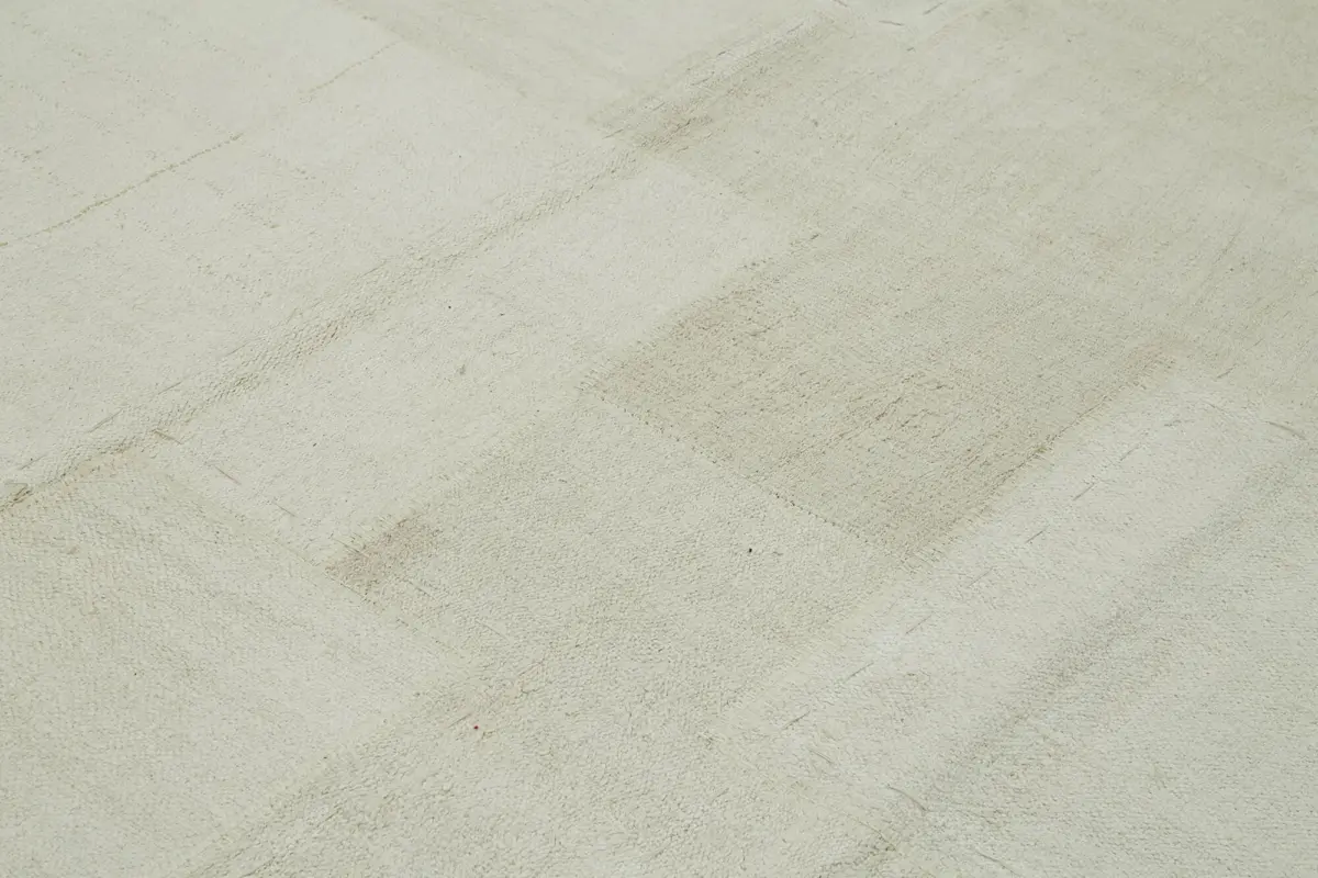 Kendir Çizgili Beyaz Kenevir İpinden El Dokuma Kilim-300x400 - Görsel 5