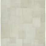 Kendir Çizgili Beyaz Kenevir İpinden El Dokuma Kilim-300x400