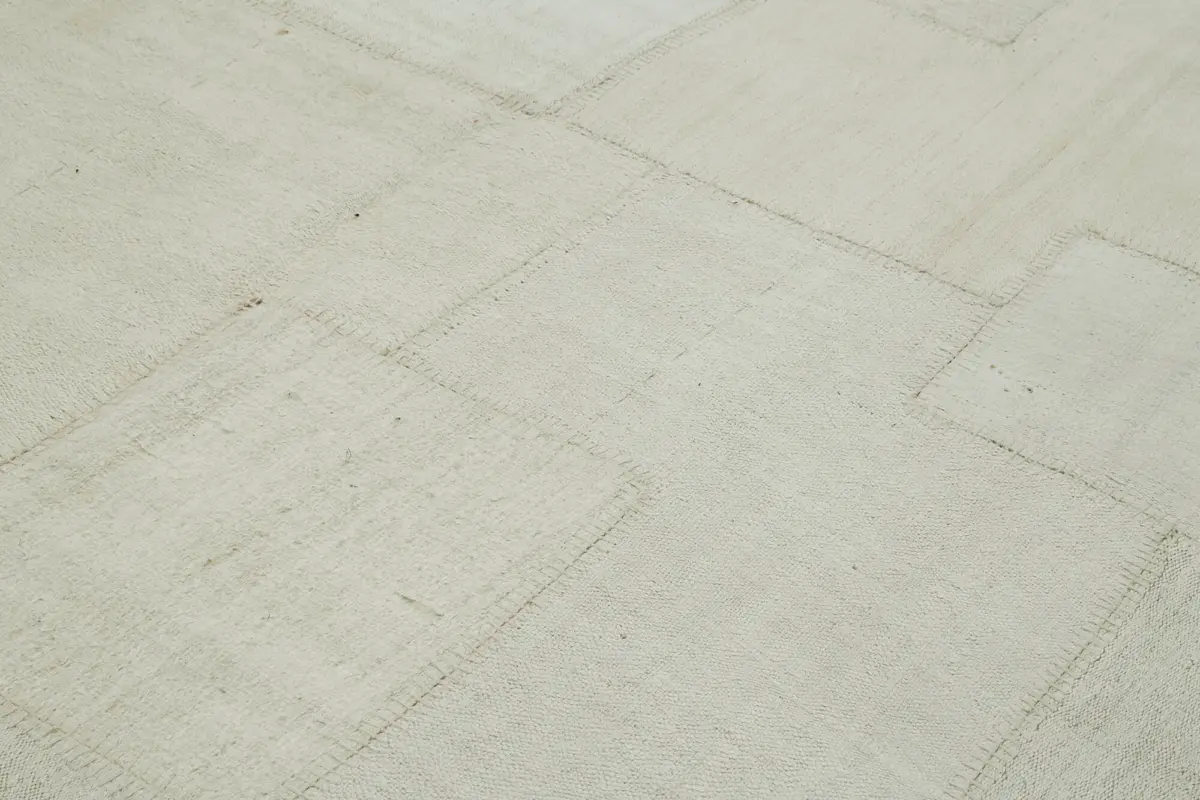 Kendir Çizgili Beyaz Kenevir İpinden El Dokuma Kilim-300x400 - Görsel 5