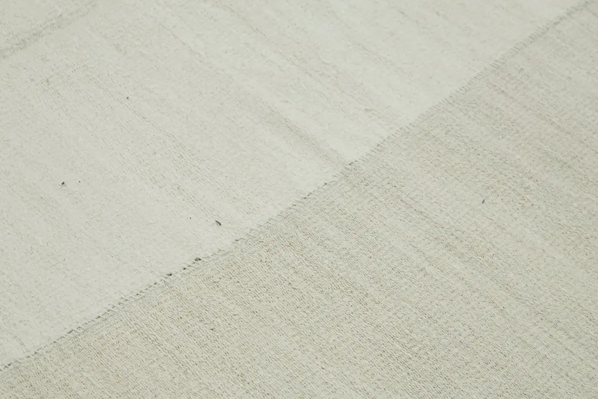 Kendir Çizgili Beyaz Kenevir İpinden El Dokuma Kilim-330x449 - Görsel 5