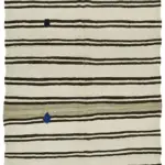 Kendir Çizgili Bej Kenevir İpinden El Dokuma Kilim-188x440