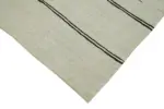 Kendir Çizgili Bej Kenevir İpinden El Dokuma Kilim-188x360 - Görsel 4