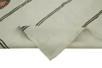 Kendir Çizgili Bej Kenevir İpinden El Dokuma Kilim-188x360 - Görsel 6