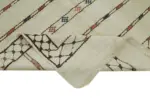 Kendir Çizgili Bej Kenevir İpinden El Dokuma Kilim-164x320 - Görsel 6