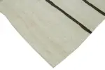 Kendir Çizgili Bej Kenevir İpinden El Dokuma Kilim-178x363 - Görsel 4
