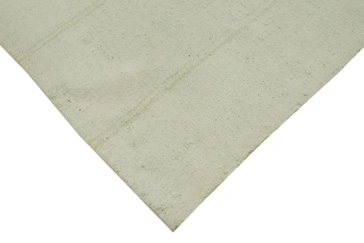 Kendir Çizgili Bej Kenevir İpinden El Dokuma Kilim-114x293 - Görsel 4