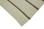 Kendir Çizgili Bej Kenevir İpinden El Dokuma Kilim-190x353 - Görsel 4