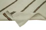Kendir Çizgili Bej Kenevir İpinden El Dokuma Kilim-190x353 - Görsel 6