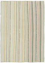 Kendir Çizgili Multi Kenevir İpinden El Dokuma Kilim-150x214