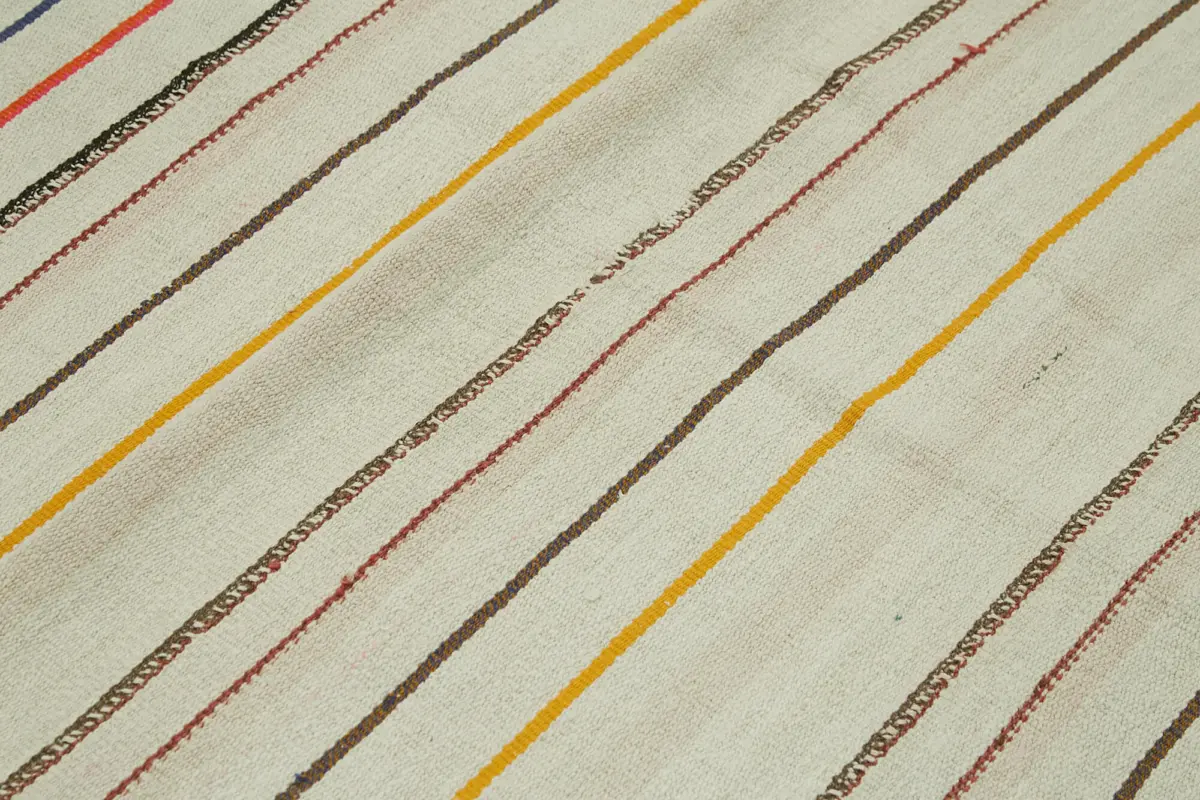 Kendir Çizgili Multi Kenevir İpinden El Dokuma Kilim-150x214 - Görsel 5