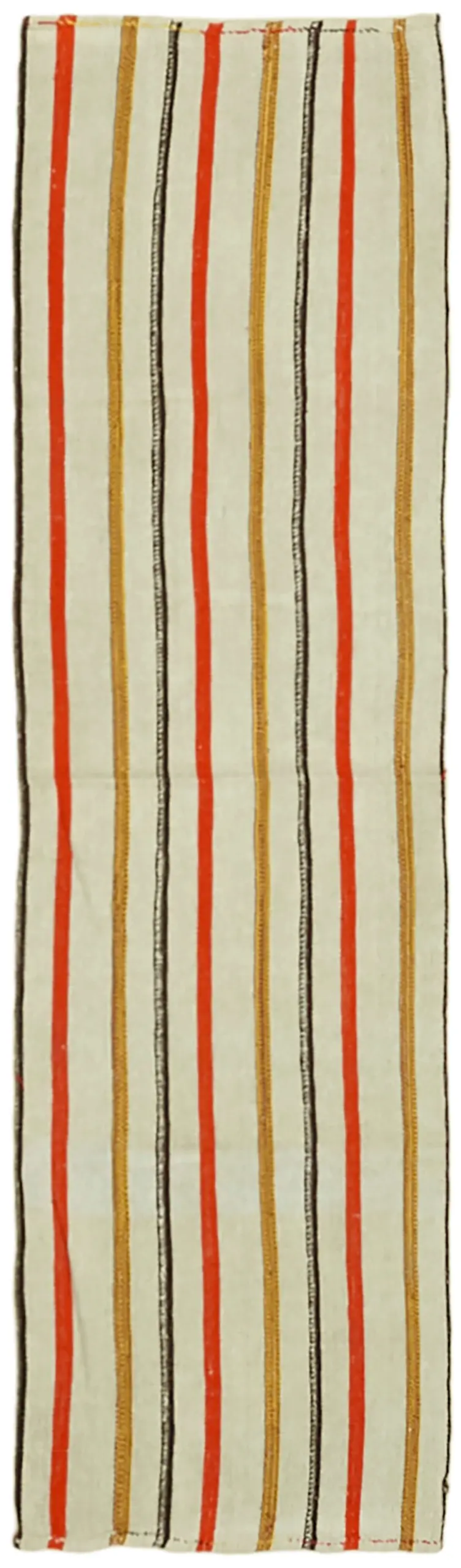 Kendir Çizgili Multi Kenevir İpinden El Dokuma Kilim-070x240 - Görsel 1