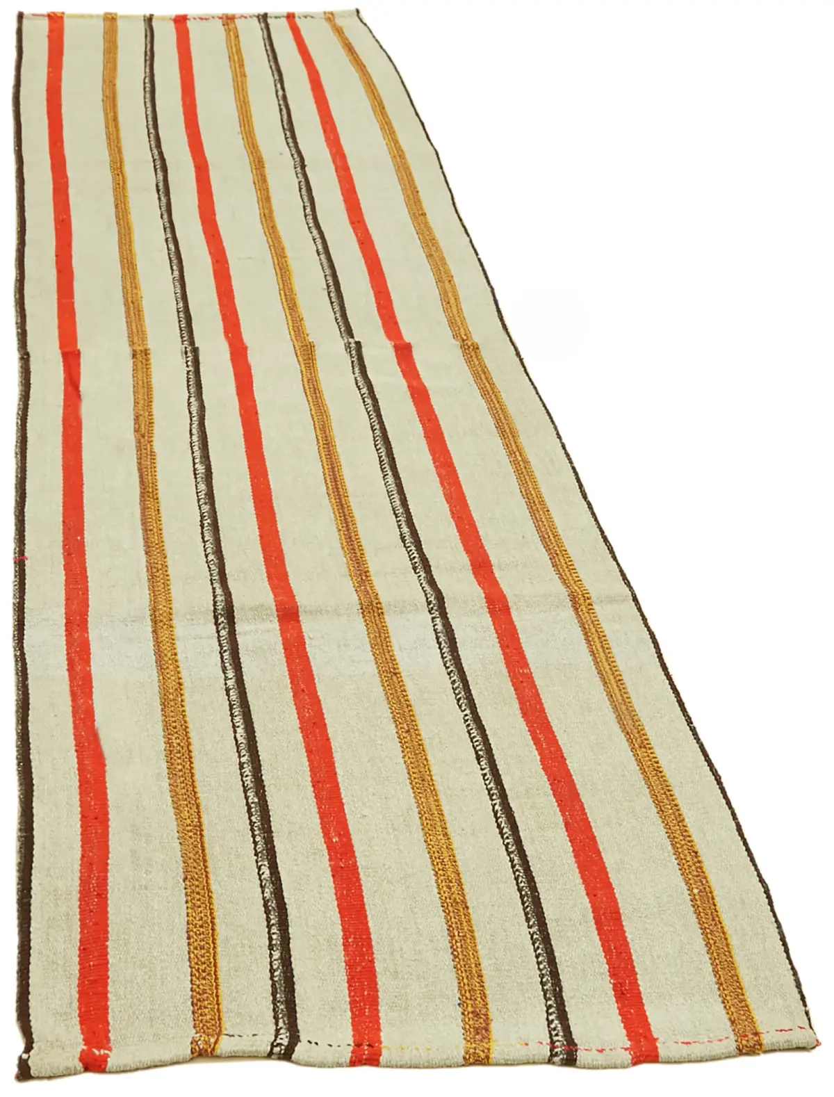 Kendir Çizgili Multi Kenevir İpinden El Dokuma Kilim-070x240 - Görsel 2
