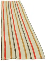 Kendir Çizgili Multi Kenevir İpinden El Dokuma Kilim-070x240 - Görsel 2