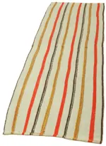 Kendir Çizgili Multi Kenevir İpinden El Dokuma Kilim-070x240 - Görsel 3