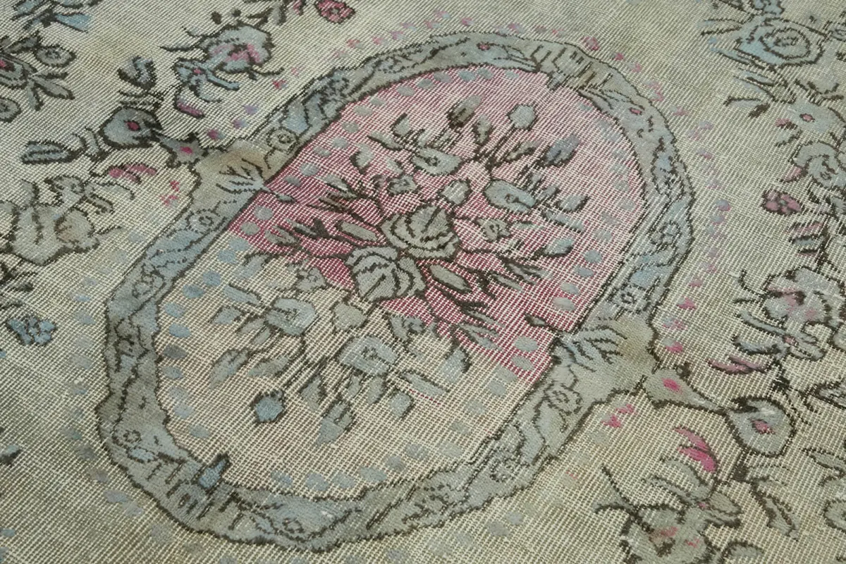Oyma Mavi Pamuk Üzerine Yün El Dokuma Kilim-182x296 - Görsel 5