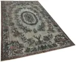 Oyma Gri Pamuk Üzerine Yün El Dokuma Kilim-173x284 - Görsel 2