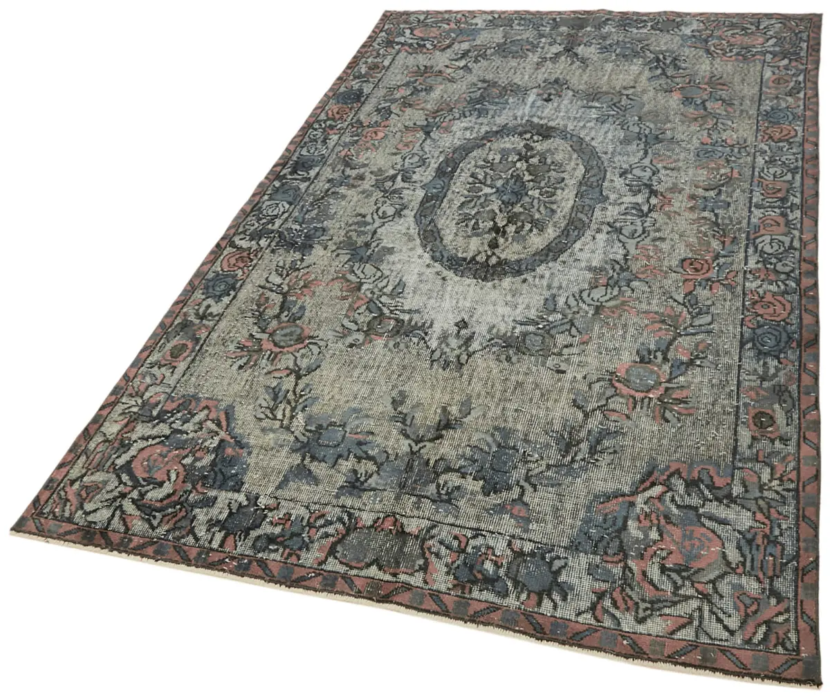 Oyma Gri Pamuk Üzerine Yün El Dokuma Kilim-173x284 - Görsel 3