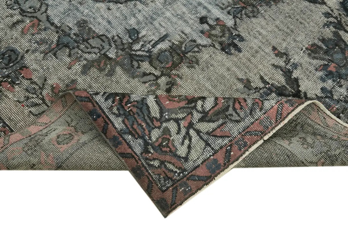 Oyma Gri Pamuk Üzerine Yün El Dokuma Kilim-173x284 - Görsel 6