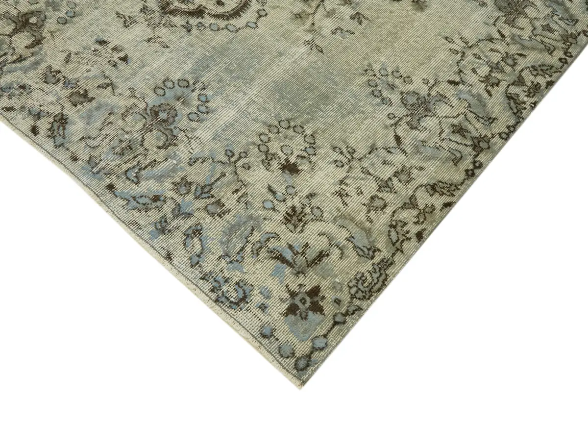 Oyma Mavi Pamuk Üzerine Yün El Dokuma Kilim-167x262 - Görsel 4