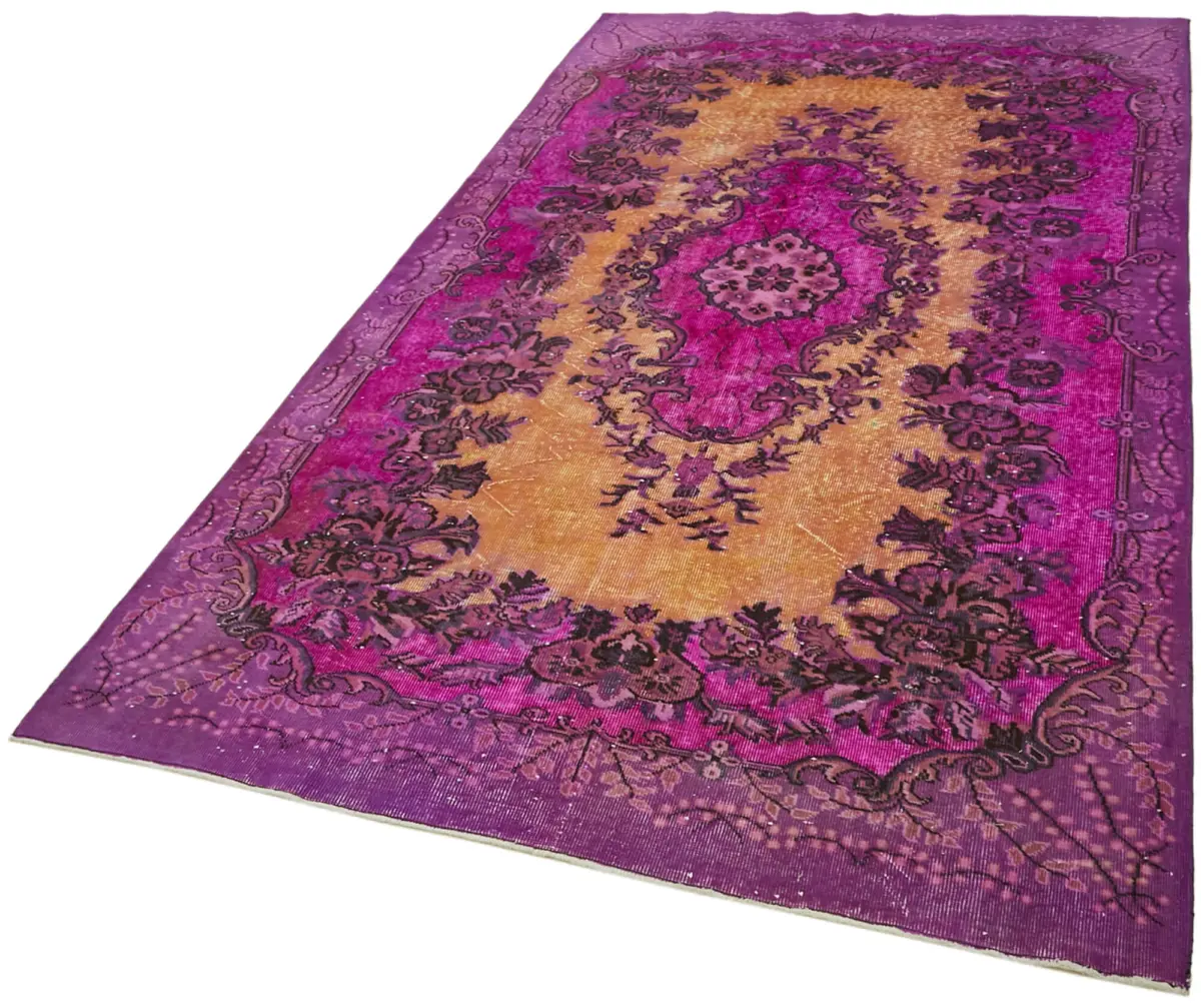 Oyma Mor Pamuk Üzerine Yün El Dokuma Kilim-186x296 - Görsel 3