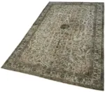 Oyma Gri Pamuk Üzerine Yün El Dokuma Kilim-163x265 - Görsel 3