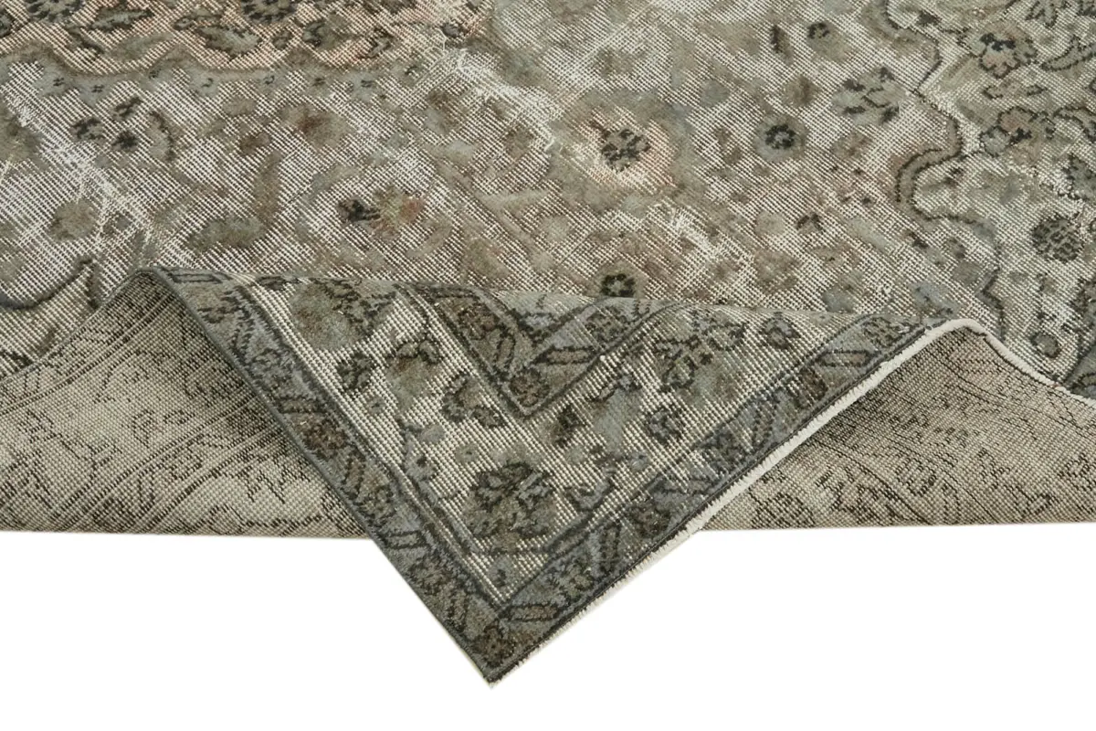 Oyma Gri Pamuk Üzerine Yün El Dokuma Kilim-163x265 - Görsel 6