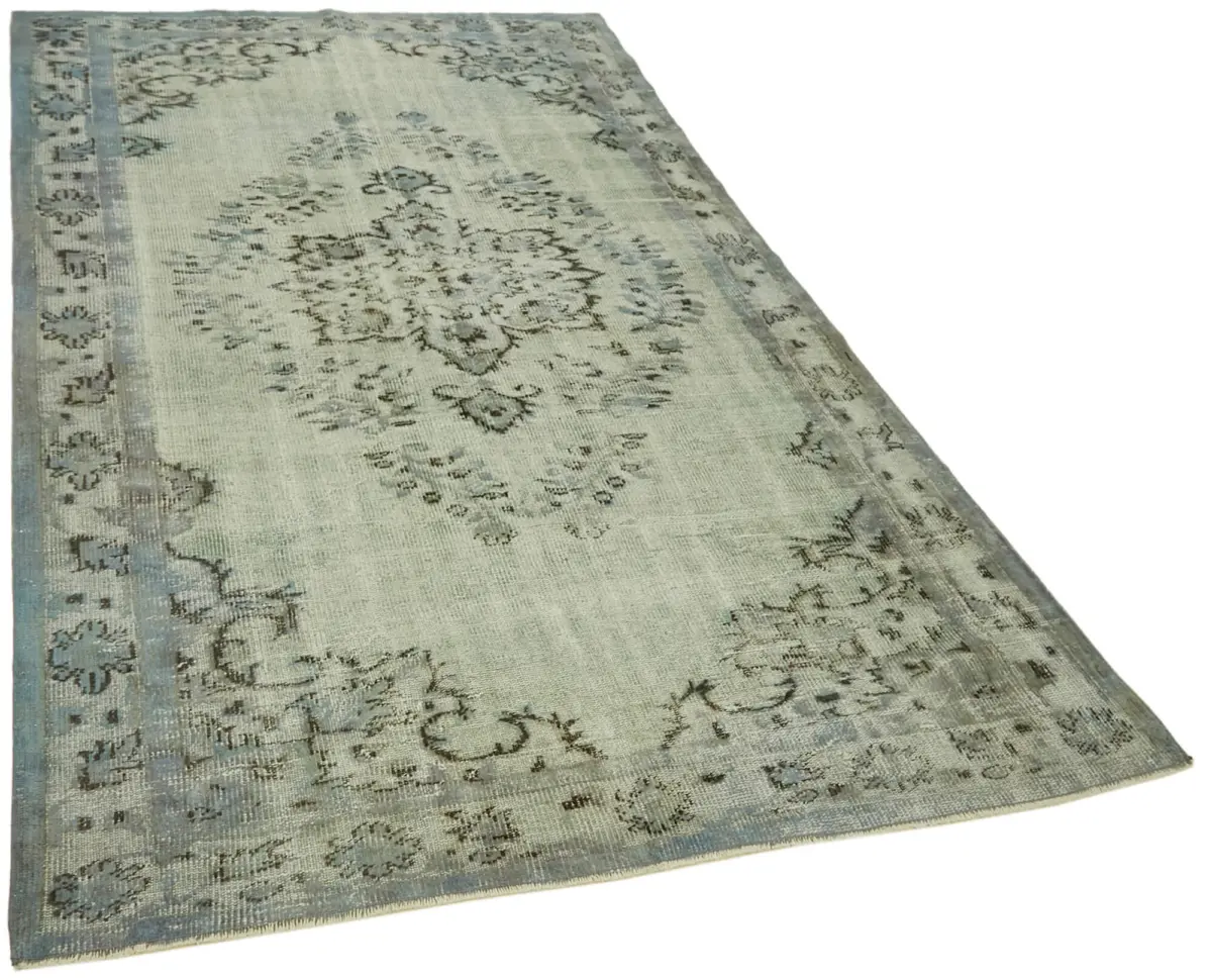 Oyma Mavi Pamuk Üzerine Yün El Dokuma Kilim-169x269 - Görsel 2