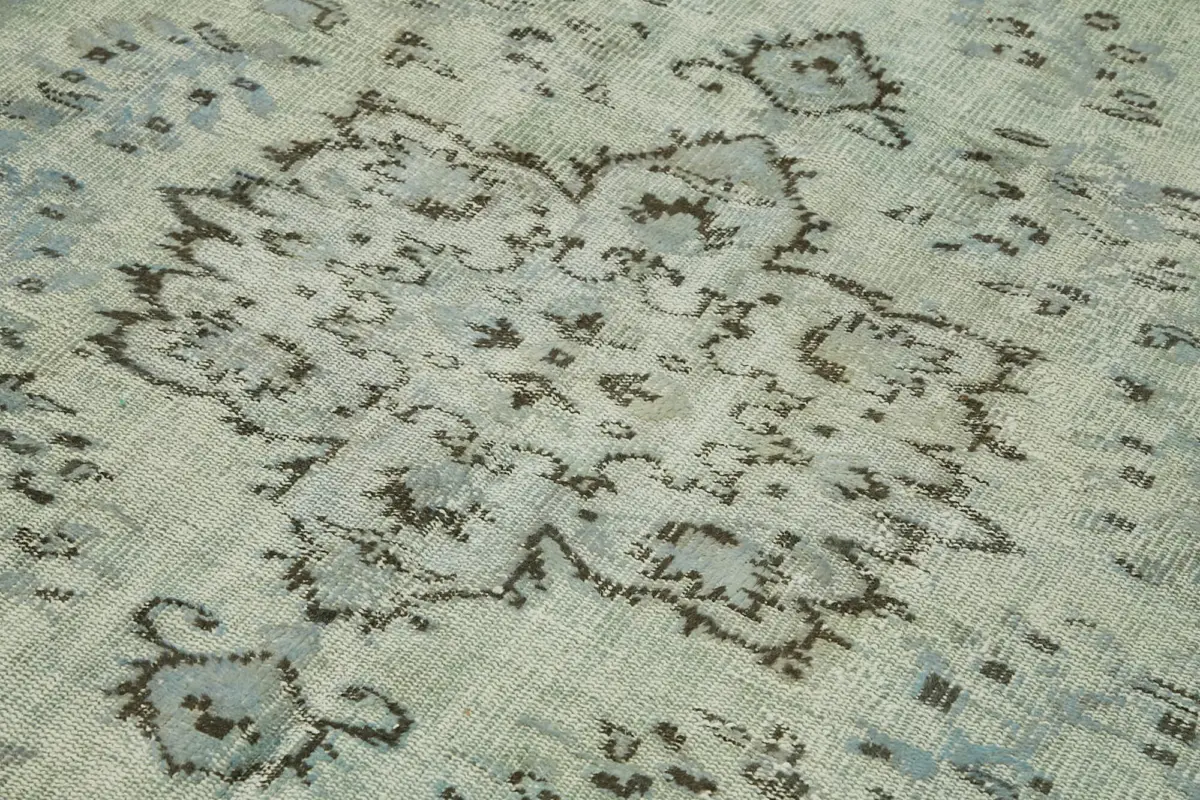 Oyma Mavi Pamuk Üzerine Yün El Dokuma Kilim-169x269 - Görsel 5