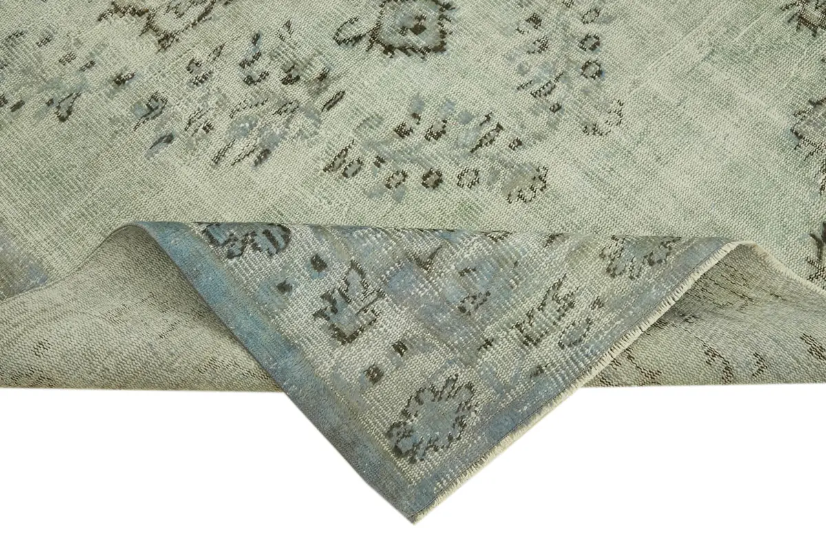 Oyma Mavi Pamuk Üzerine Yün El Dokuma Kilim-169x269 - Görsel 6