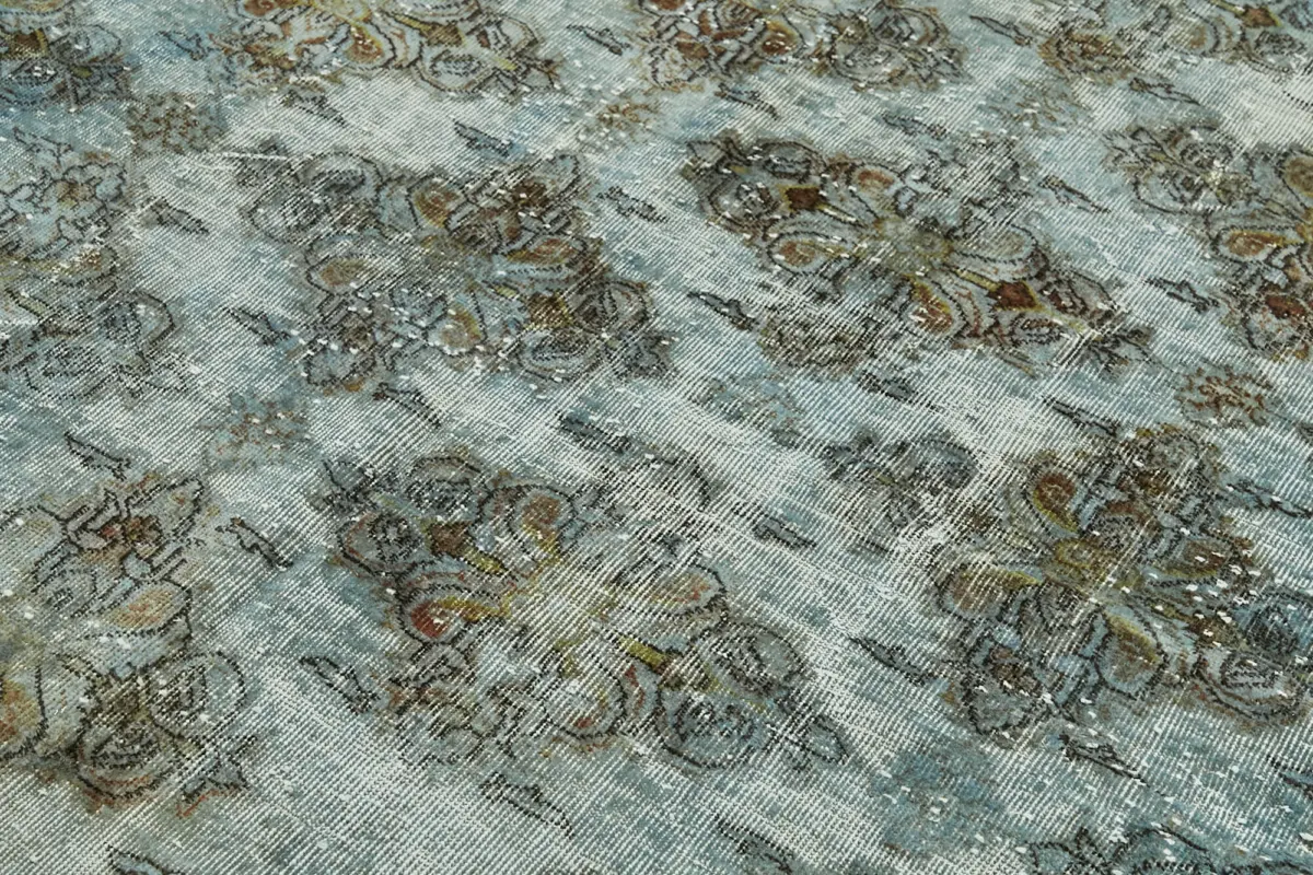 Oyma Mavi Pamuk Üzerine Yün El Dokuma Kilim-198x292 - Görsel 5