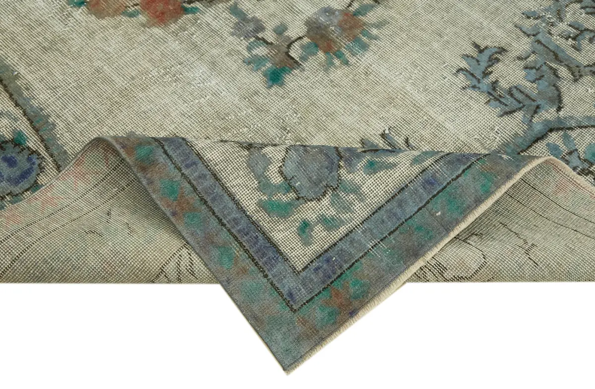 Oyma Mavi Pamuk Üzerine Yün El Dokuma Kilim-161x291 - Görsel 6