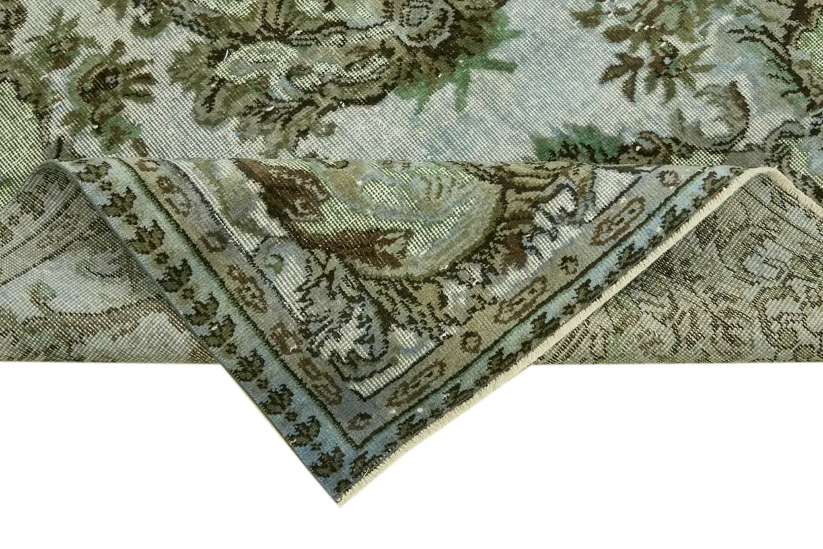 Oyma Mavi Pamuk Üzerine Yün El Dokuma Kilim-160x266 - Görsel 6