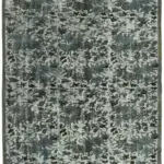 Oyma Gri Pamuk Üzerine Yün El Dokuma Kilim-150x259