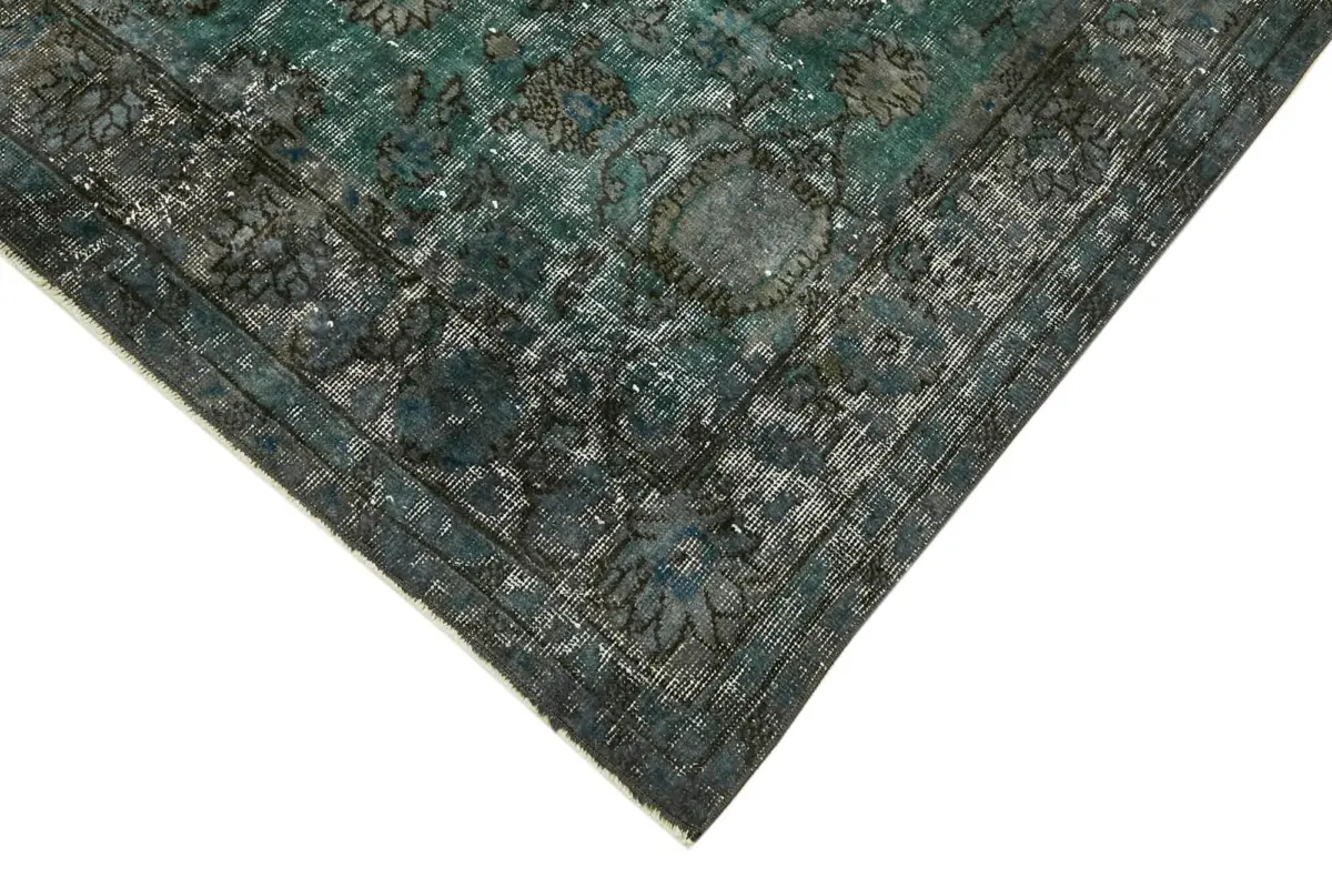Oyma Mavi Pamuk Üzerine Yün El Dokuma Kilim-154x237 - Görsel 4