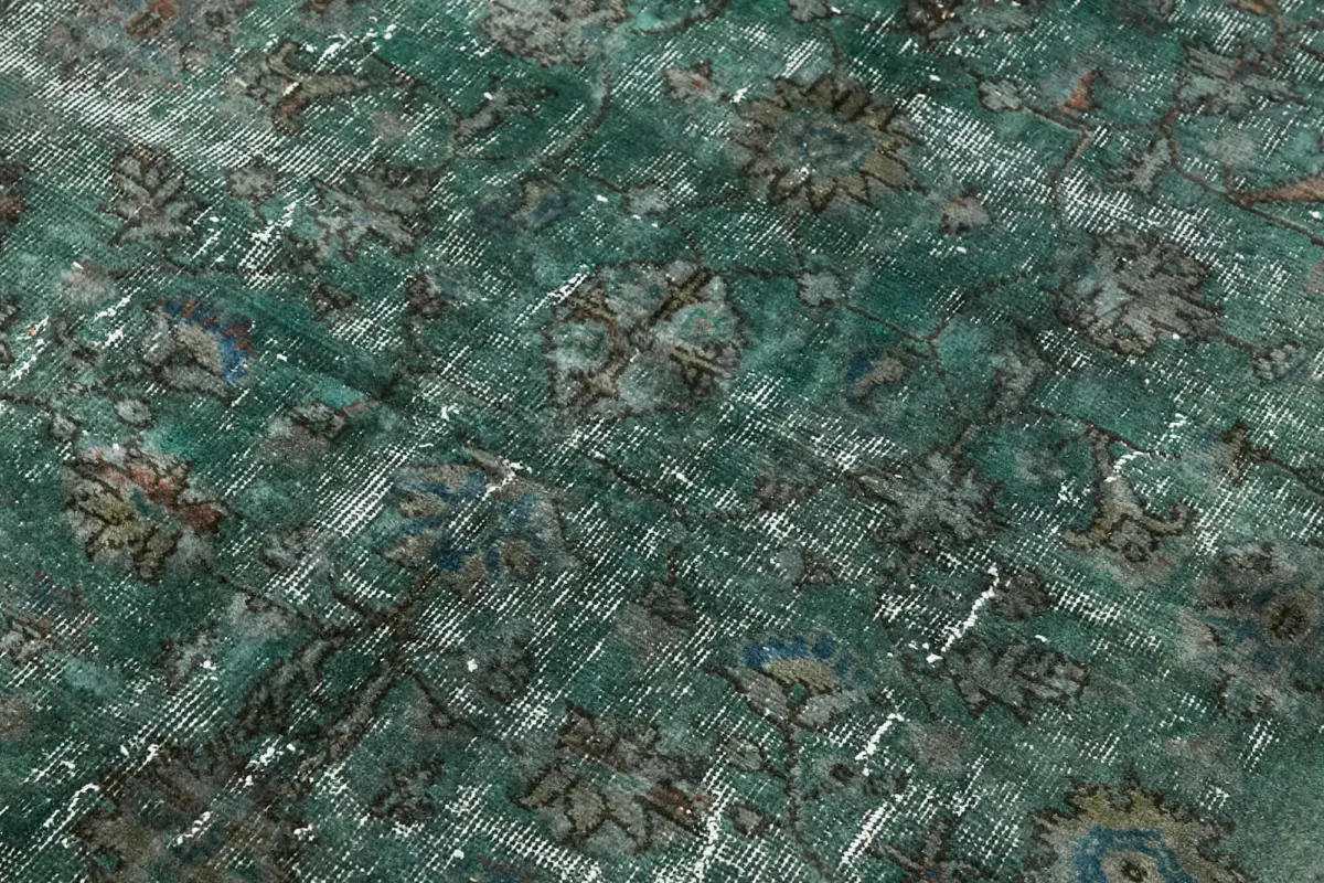 Oyma Mavi Pamuk Üzerine Yün El Dokuma Kilim-154x237 - Görsel 5