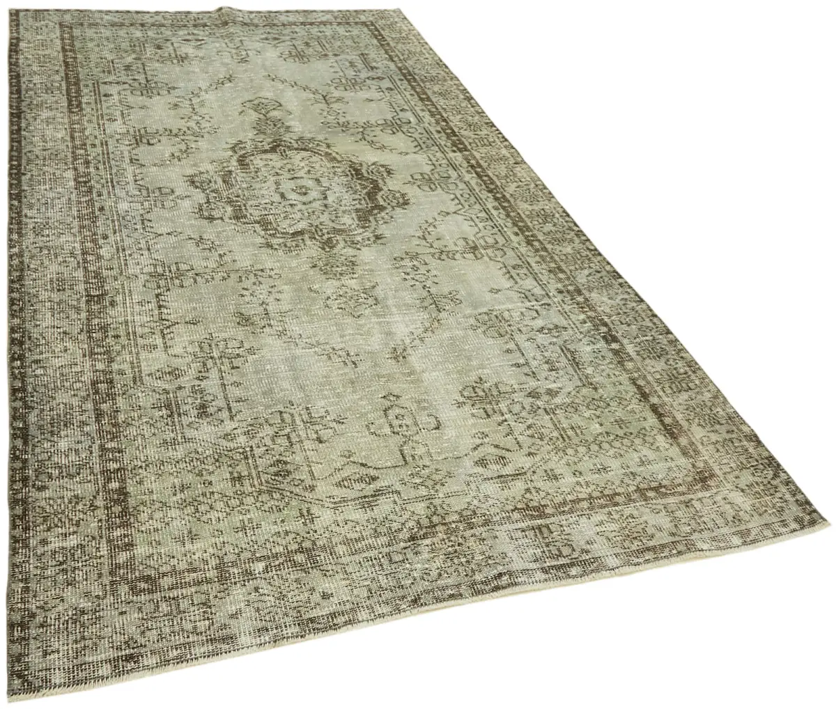 Oyma Gri Pamuk Üzerine Yün El Dokuma Kilim-161x274 - Görsel 2